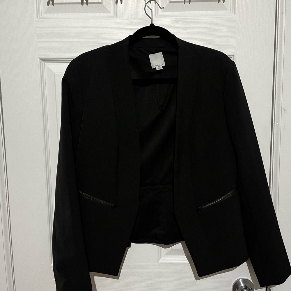 Halogen Zip Pocket Open Jacket Blazer - image 3